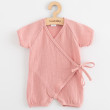 Dojčenský letný mušelínový overal New Baby pink - Veľ. 80
