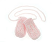 Dojčenské rukavičky pletené, zimné - Veľ. 56-68 (0-6 m) Baby Nellys - Ružové