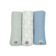 Swaddler Solid Matcha 3balenie 70 x 70 cm Lodger - Peppermint