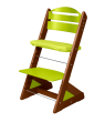 Detská rastúca stolička Jitro Plus farebná - Orech + sv. zelená