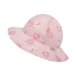 Dievčenské klobúk mušelín Flower - ružová Esito - Veľ. XXL