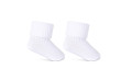 Dojčenské ponožky vyhrňovacie biele Be Snazzy - 0 - 3 mesiace