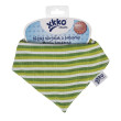 Detský slintáčik Kikko Organic Staré časy - Green Stripes