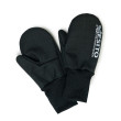 Zimné palcové rukavice softshell s baránkom Esito čierna - Veľ. 5 - 7 rokov