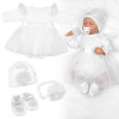Luxusná 4D slávnostná sada oblečenia pre bábätko Girl biela - Veľ. 62