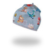 Čiapka podšitá Outlast® dráčikovia/sivý melír Little Angel - Veľ. 4 (45-48 cm)