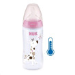 Dojčenská fľaša NUK FC+Temperature Control 300 ml BOX-Flow Control cumlík - Pink