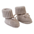 Slipper Folklore Merino Wool Lodger 0 - 6 mesiacov - Beige