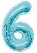 Nafukovacia číslica modrá 35 cm - 6