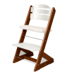 Detská rastúca stolička Jitro Plus farebná - Orech + biela