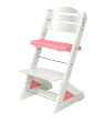 Detská rastúca stolička Jitro Plus biela - Ružový klin + ružový