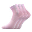 Ponožky detské Adventurik so striebrom sv. fialové (3 páry) - Veľ. 20-24 (14-16)