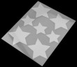 Reflexné nažehlovačky 9x12 cm - Hviezdičky