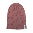 Čiapočka Beanie Print Rib LODGER - Rosewood - 1 - 2 roky