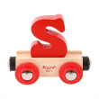 Vagónik drevenej vláčikodráhy Bigjigs Rail - Písmeno S