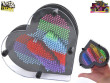 Toys&Trends Pin it! v tvare srdca 15 cm 3D odtlačky - Dúhová