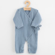 Dojčenský mušelínový overal blue New Baby - Veľ. 80
