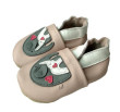 Kožené capáčky Barefoot Veľ. M (6-12 mes.) Hopi Hop - Mama a sloník