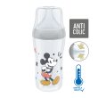 Perfect Match fľaša Mickey s kontrolou teploty 260 ml Nuk - Šedá