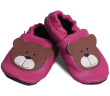 Kožené capáčky 2-3 roky (24/25) 16 cm Afelo - MACKO malinový