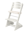 Detská rastúca stolička Jitro Plus biela - Biely klin + ľanový