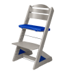 Detská rastúca stolička Jitro Plus Šedá - Modrý klin + modrý