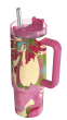 Nerezový termohrnček so slamkou Stream Quokka 950 ml - Pink Flambe