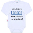 Body s potlačou New Baby 02:00 ráno - Veľ. 50