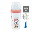 Perfect Match fľaša Mickey s kontrolou teploty 260 ml Nuk - Červená