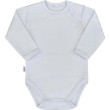 Dojčenské body s dlhým rukávom New Baby Pastel šedé - Veľ. 86