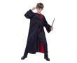 Kostým Čarodejník čierno/červený - 110/120 cm