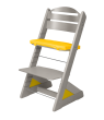 Detská rastúca stolička Jitro Plus Šedá - Žltý klin + žltý