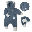 Rastúca zimná kombinéza Teddy fleece double Denim blue Esito - Veľ. 56 - 62