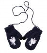 Zimné detské rukavičky so šnúrkou YO! - 110 (4-5r) Mačička