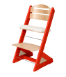 Detská rastúca stolička Jitro Plus farebná - Červená + prírodná