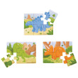 Puzzle 3v1 Bigjigs Toys - Dinosaury