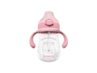 Hrnček so silikónovým náustkom 300ml 6m+ Bear with me Kikkaboo - Pink