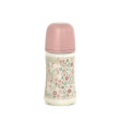 Dojčenská fľaša Wonderland New 270 ml Fyziol prietok M Suavinex - Ružový kvet