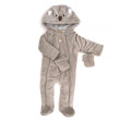 Zimná dojčenská kombinéza s rukavicami Pidilidi Beige - Veľ. 74/80