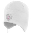 Dievčenská dojčenská zaväzovacia čiapka Srdiečko Biela RDX - Veľ. 0