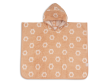 Osuška pončo froté Jacquard Jollein - Flower