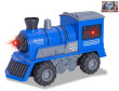 Lokomotíva 22,5 cm 1:16 na zotrvačník na batérie so svetlom a zvukom - Modrá