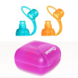 ChooMee SoftSip náustky na vrecko v puzdre 2 ks - Orange-aqua