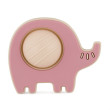 Hračka silikónová Elephant Edwin 6 m+ Petite&Mars - Dusty Rose