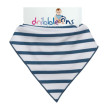 Podbradník + šatček DRIBBLE ONS 1ks DESIGNER - Nautical Stripes