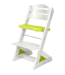 Detská rastúca stolička Jitro Plus biela - Sv.zelený klin + sv.zel.