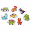 Náučné puzzle 8 zvieratiek Puzzlika - Dinosaury