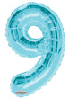 Nafukovacia číslica modrá 35 cm - 9