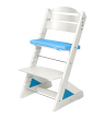 Detská rastúca stolička Jitro Plus biela - Sv.modrý klin + sv.modrý