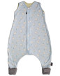 Merino spací vak slon modrý s nožičkami - Veľ. 70 cm